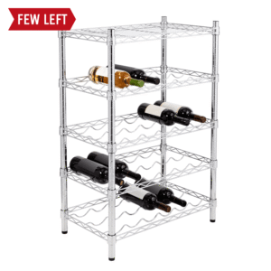4-Tier 24-Bottle Wine Rack - Chrome